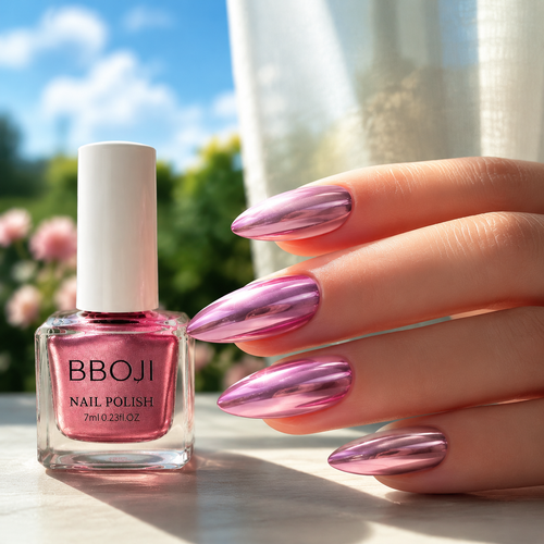 Metallic Mirror-Finish Retro Nail Polish