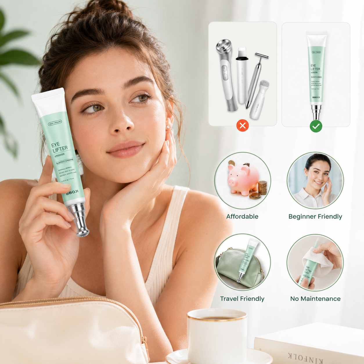 BBOJI Cooling Massage Eye Cream