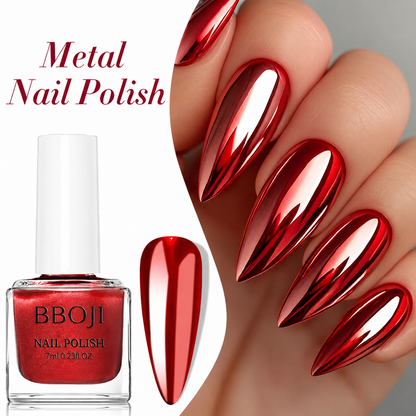 Metallic Mirror-Finish Retro Nail Polish