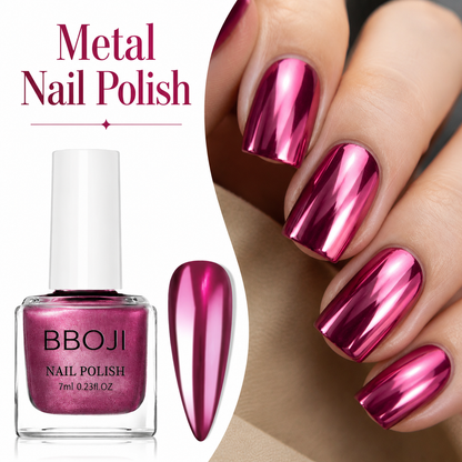 Metallic Mirror-Finish Retro Nail Polish