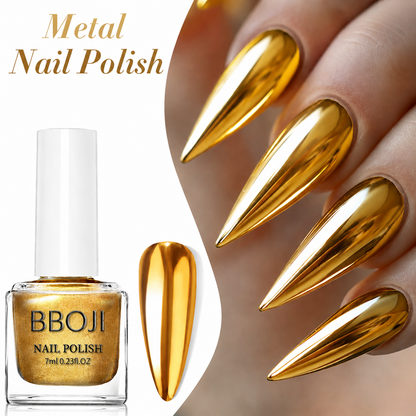 Metallic Mirror-Finish Retro Nail Polish