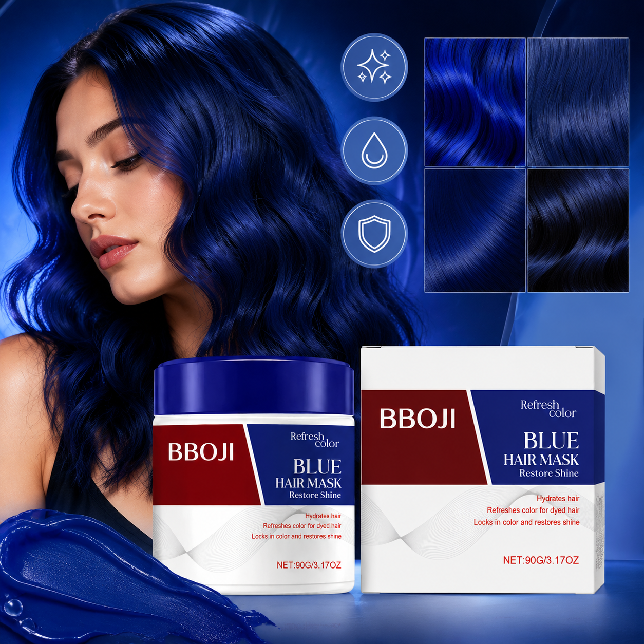 BBOJI Blue Color-Depositing Hair Mask