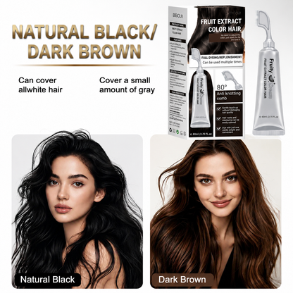 Comb-In Hair Dye Creamfor Gray Coverage