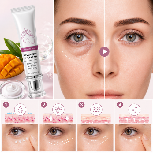 Mango Revitalizing Eye Cream for Dark Circles & Puffy Eyes
