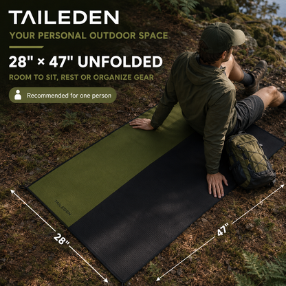 TAILEDEN Waterproof Pocket Picnic Blanket – Compact Sandproof Outdoor Mat