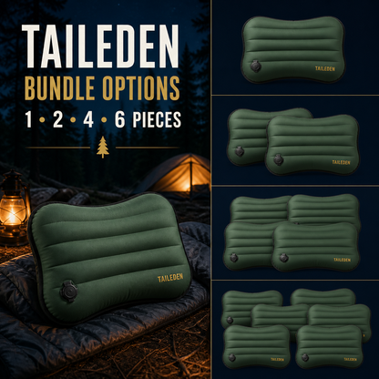 TAILEDEN Inflatable Camping Pillow for Travel and Backpacking — Bundle options