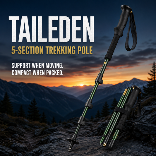 TAILEDEN Five-Section Folding Trekking Pole for Hiking product image