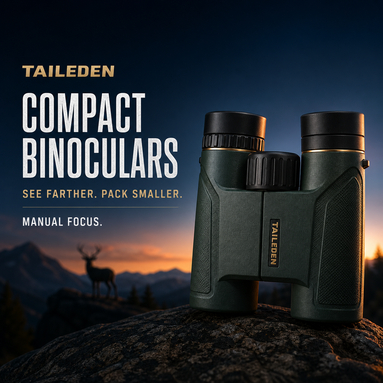 TAILEDEN Compact Pocket Binoculars for Travel and Outdoors product image