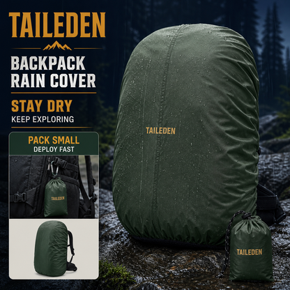 TAILEDEN Packable Backpack Rain Cover for Hiking and Travel — Packability