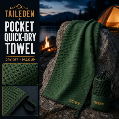 TAILEDEN Pocket Quick-Dry Towel for Camping and Travel — Core feature