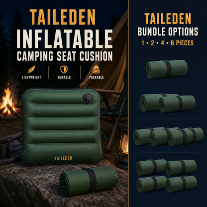 TAILEDEN Inflatable Camping Seat Cushion for Outdoor Travel — Bundle options