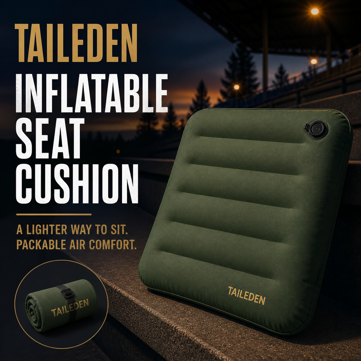TAILEDEN Inflatable Camping Seat Cushion for Outdoor Travel product image